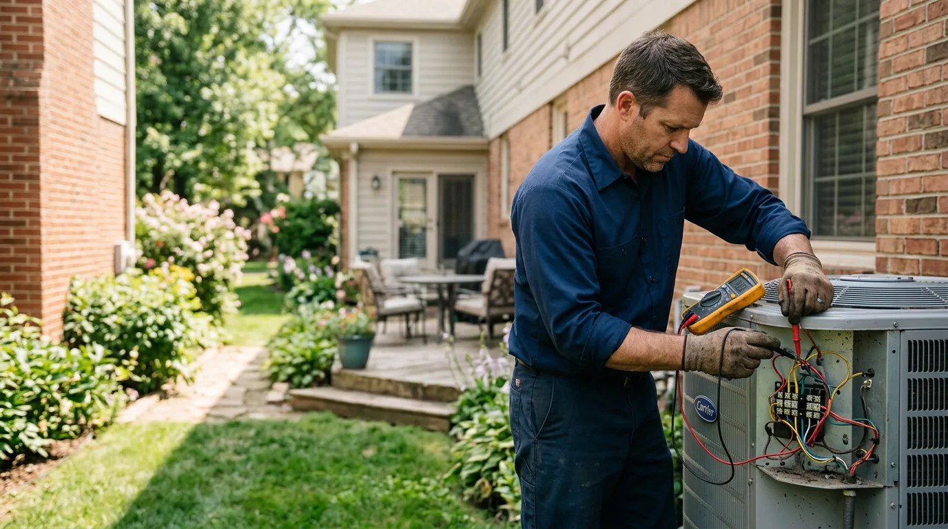 HVAC technician working near Blissfield, OH
